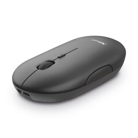 Mouse ultrasottile wireless ricaricabile Trust Puck h. 2,7 cm - ricevitore USB A 2.0 nero - 24059